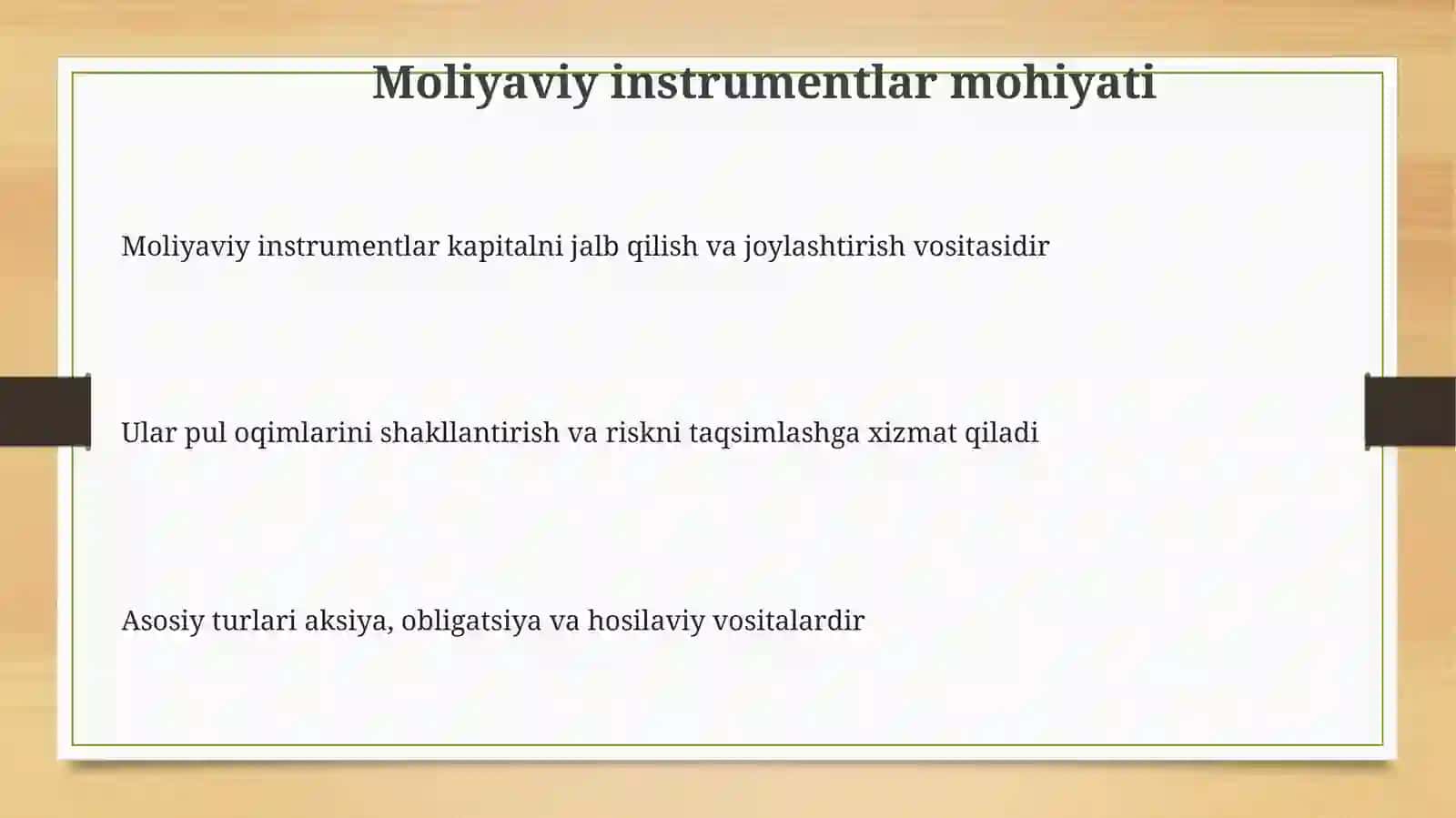 Moliyaviy instrumentlarnibaholash 3