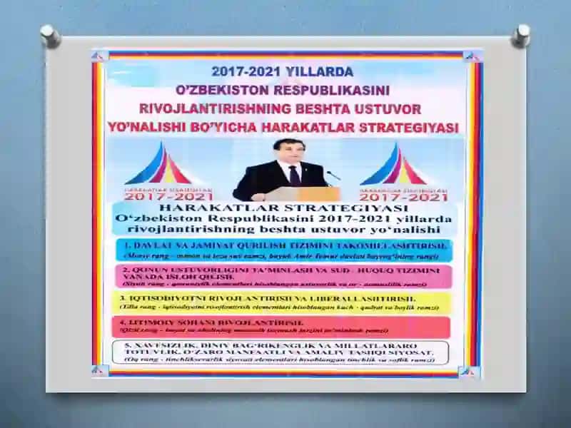 Yangi O'zbekiston taraqqiyot strategiyasi va uning mazmuni. Inson qadri uchun g'oyasining ahamiyati. 3