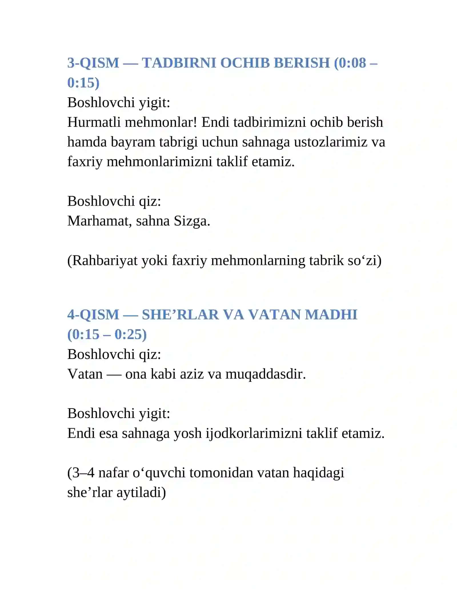 Mustaqillik bayram tadbiri ssenariysi 3