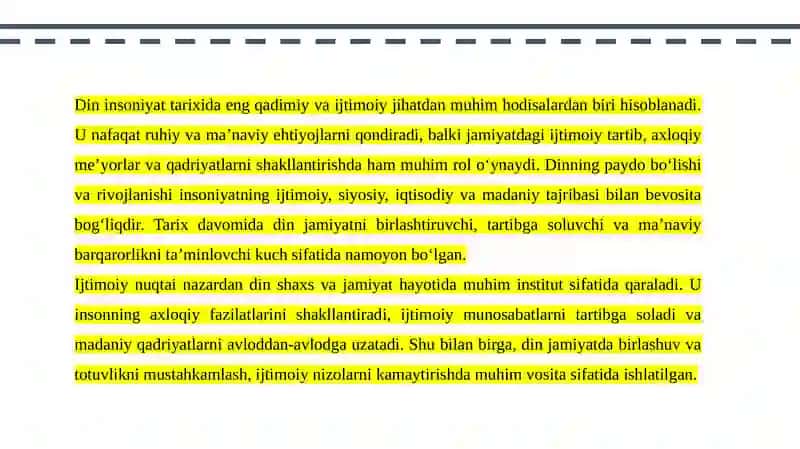 Dinning ijtimoiy ildizlari 3