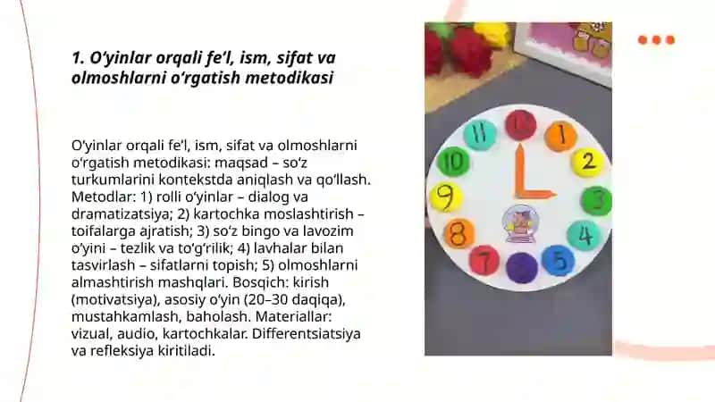 Boshlangʻich sinflarda soʻz turkumlarini oʻrganishda kreativ metod va usullar 3