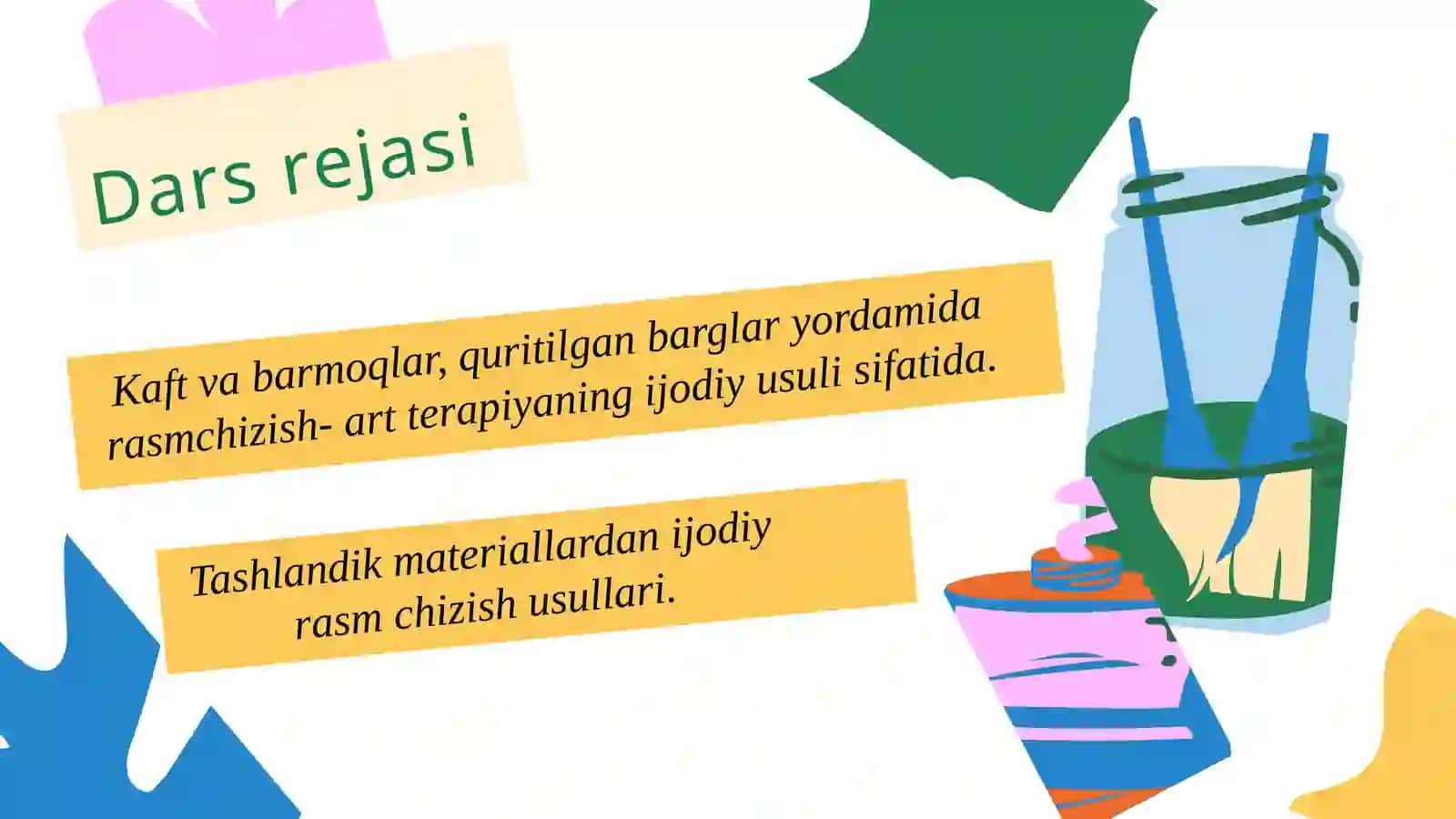 Kaft va barmoqlar, quritilgan barglar yordamida rasm chizish- art terapiyaning ijodiy usuli sifatida. Tashlandik materiallardan ijodiy rasm chizish usullari 3