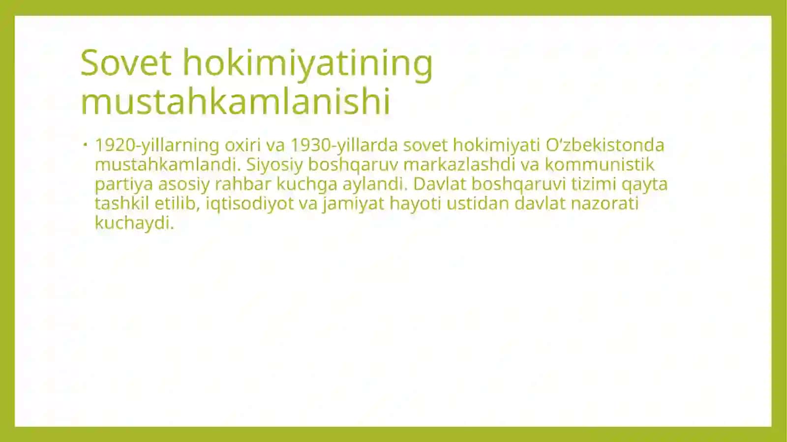 O'zbekiston 1925–1941-yillarda 3