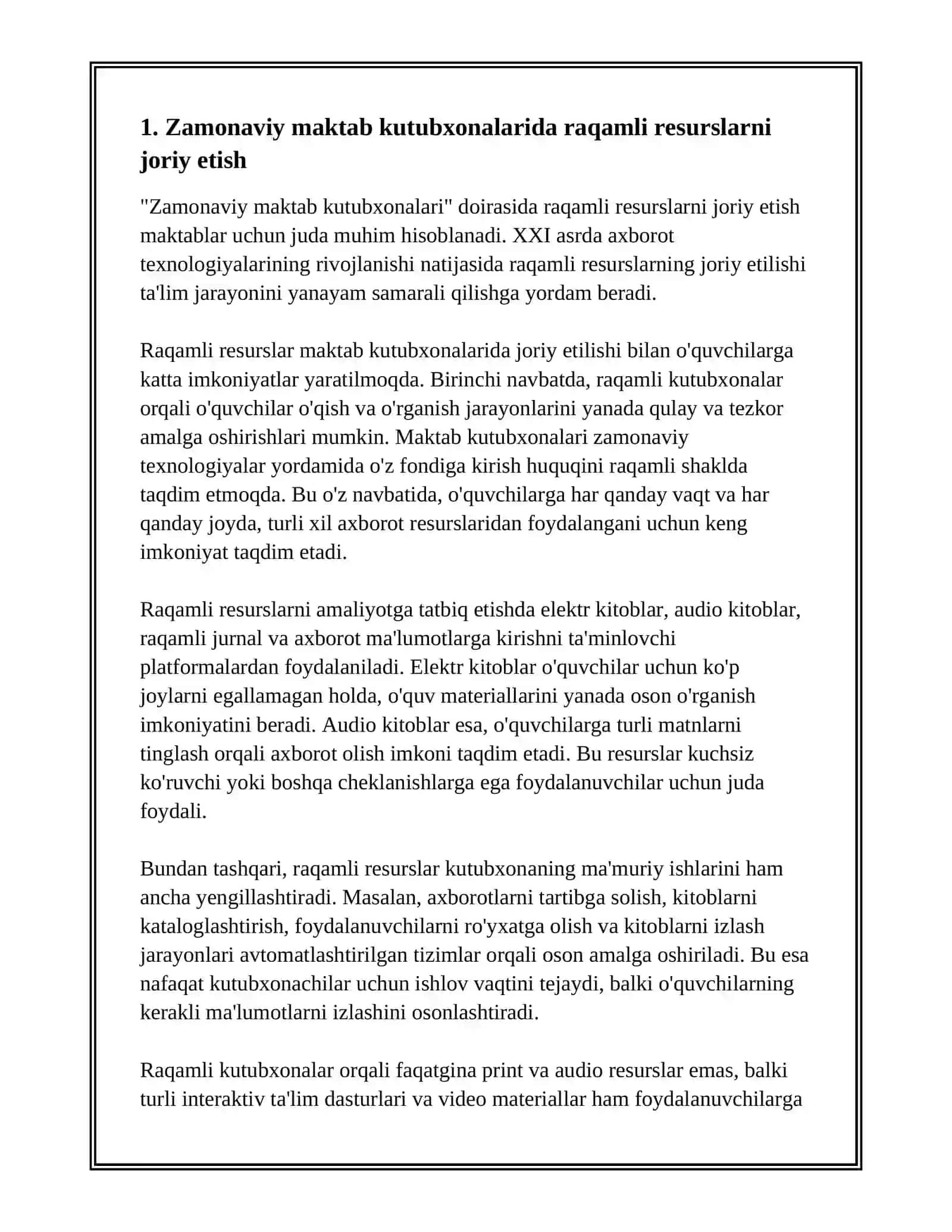 ZAMONAVIY MAKTAB KUTUBXONASI 3