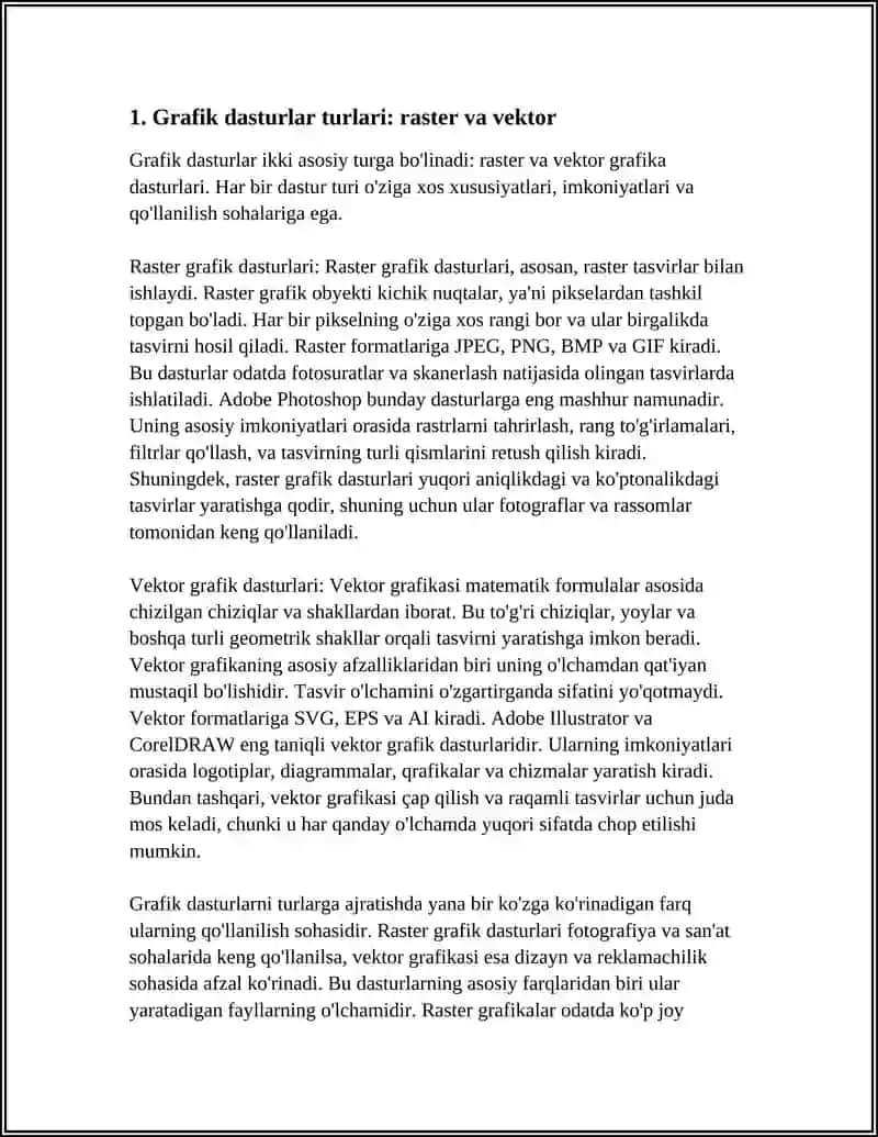 GRAFIK DASTURLAR VA ULARNING IMKONIYATLARI 3