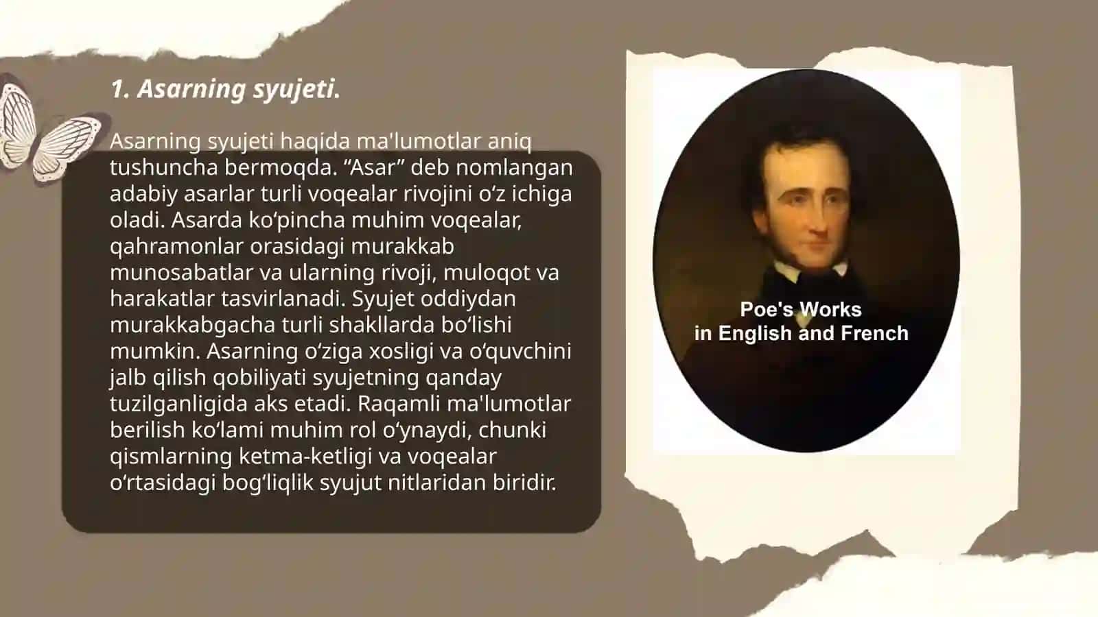 Edgar Allan Poning "Morg koʻchasidagi qotillik" asari haqida 3