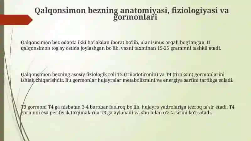 Qalqonsimon bez va uning gormonlari 3