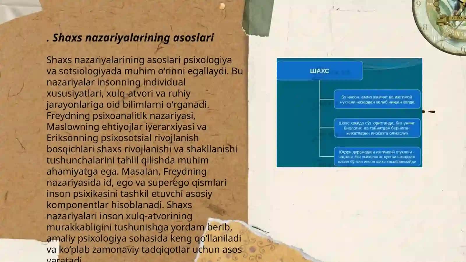 Shaxs nazariyalari.Endopixika.Ekzopsixika.Diqqatning xususiyatlari Negboyeva Dildora 3