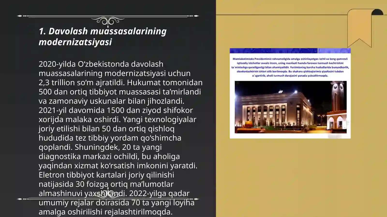 Oʻzbekistonda sogʻliqni saqlash tizimidagi islohotlar 3
