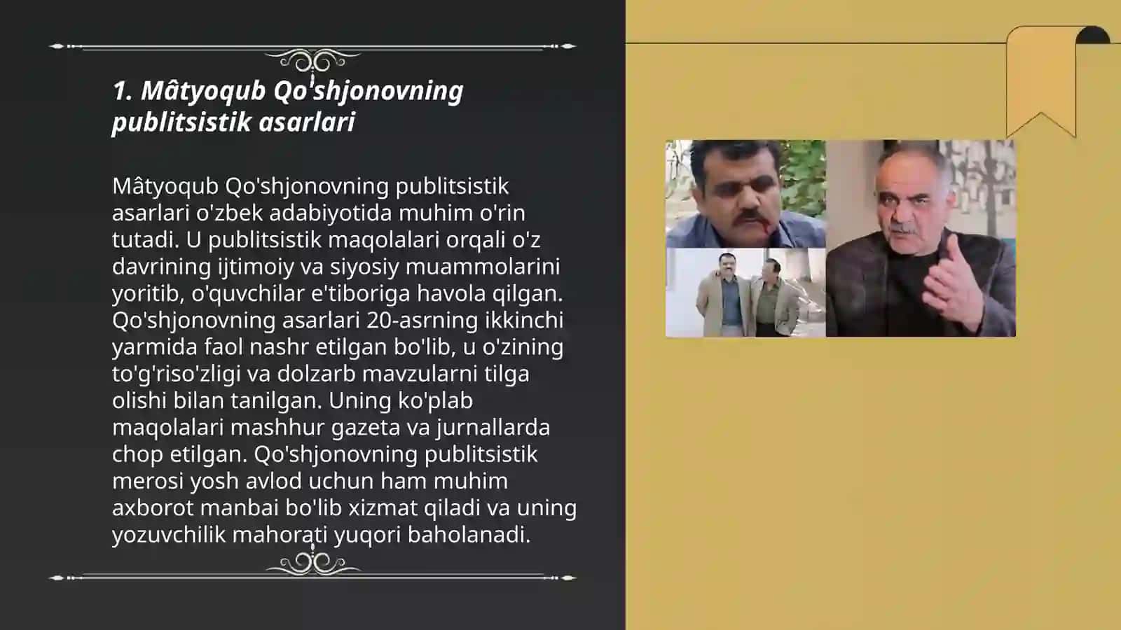 Matyoqub Qo’shjonov publitsistikasi 3