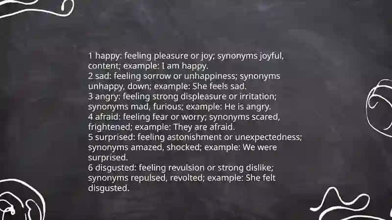 Describing feelings and emotions 3