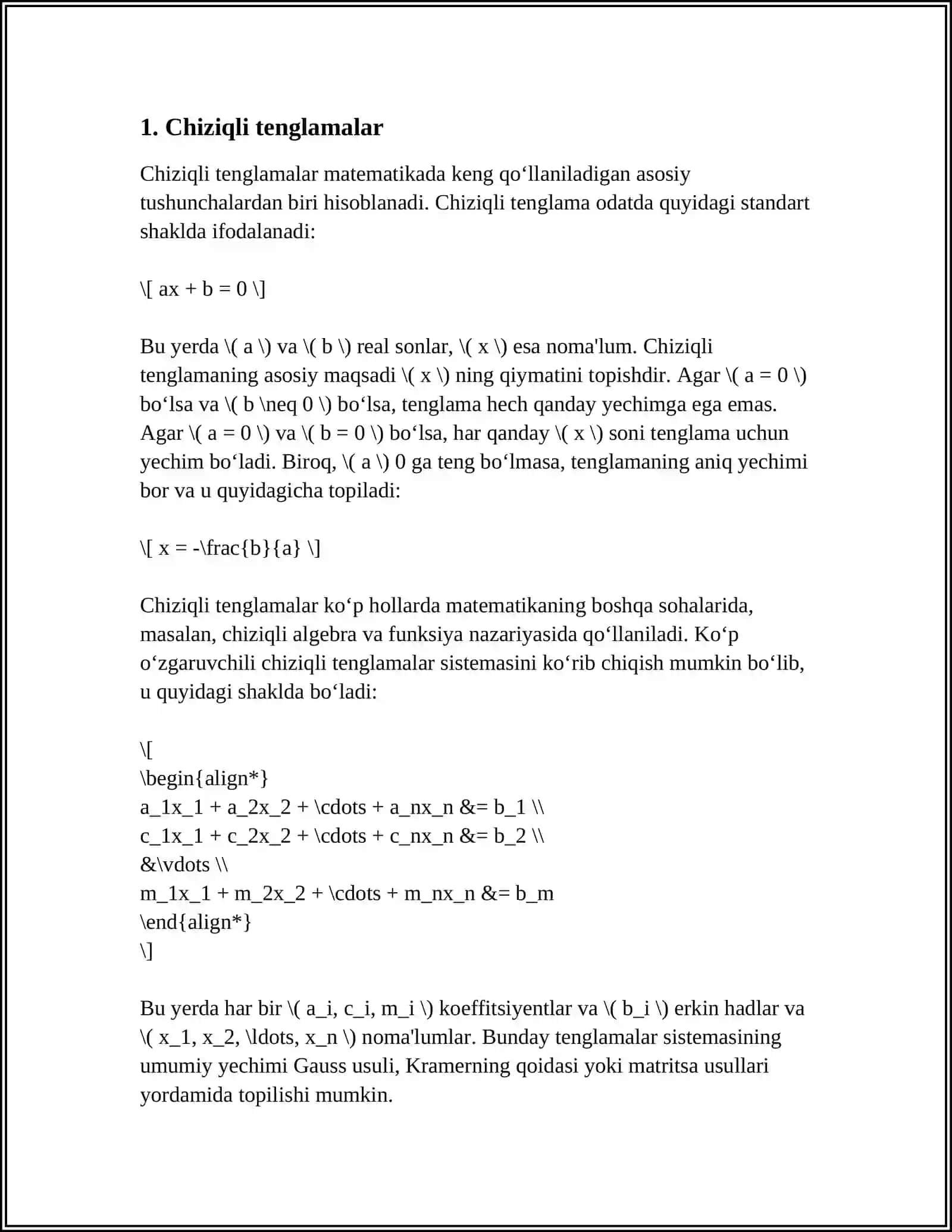 ALGEBRA 3