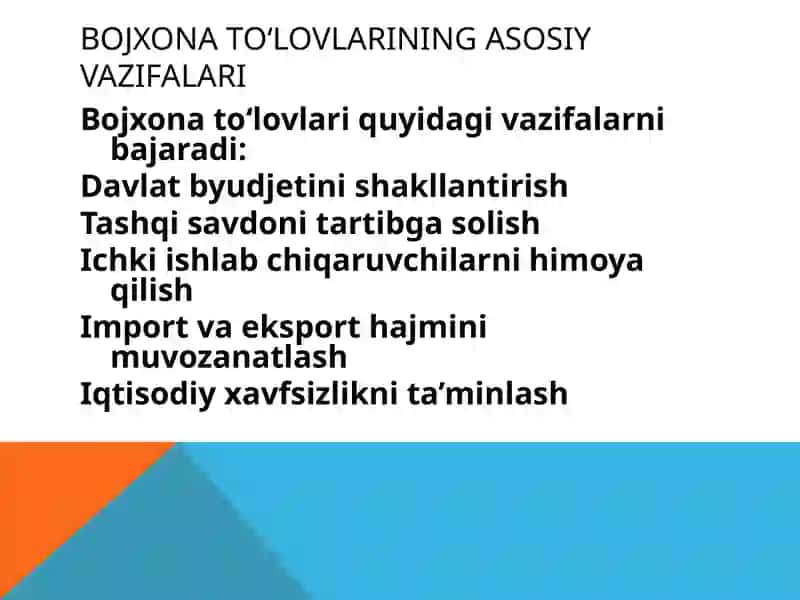 Bojxonato’lovlari 3