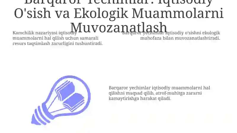 Kamchilik: Asosiy Iqtisodiy Muammo 3