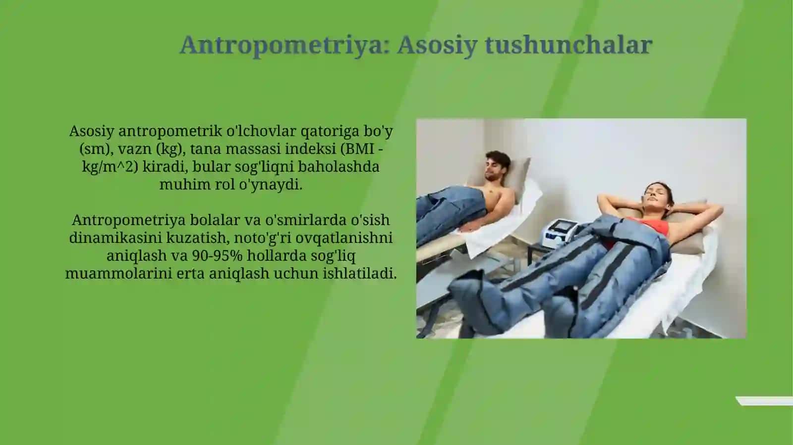 Tana xaroratini o‘lchash Antropometriya.kislorodoterapiya 3