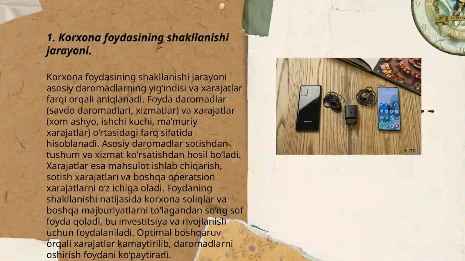 Korxona foydasi shakllanishi va uning ishlatilishi 3