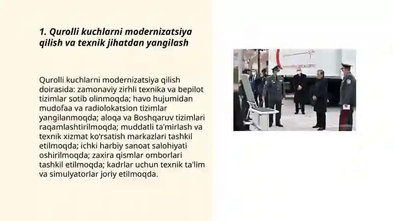 Miliy xavfsizlikni ta’minlash borasida amalga oshirilayotgan ishlar 3