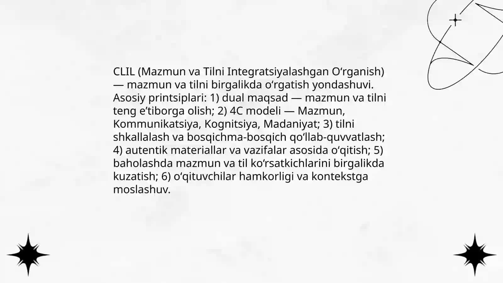 CLIL nazariyasi: taʼrif va asosiy printsiplari 3