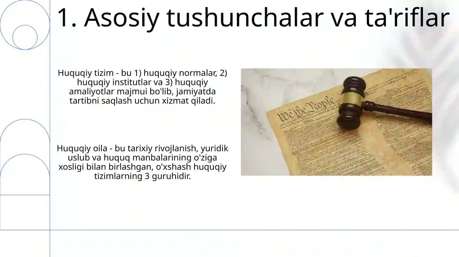 Hozirgizamonning asosiy huquqiy tizimlari tushunchasi va tasnifi 3