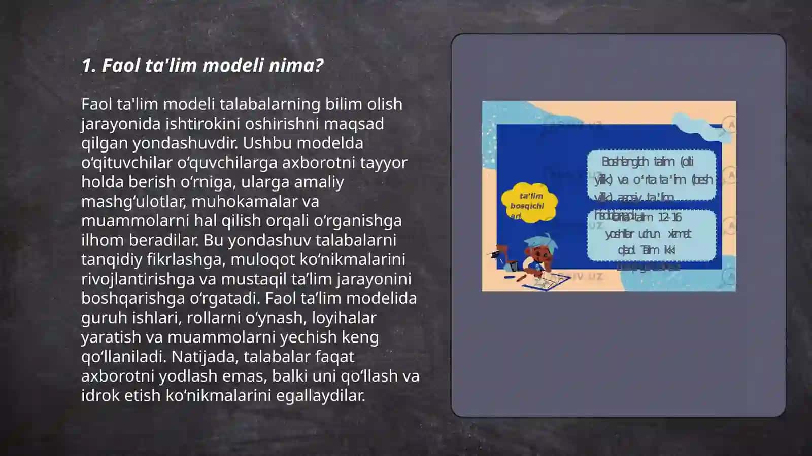 Faol (yuzma-yuz) ta'lim modeli va uning xorijiy tilni o'rgatishdagi afzalliklari 3