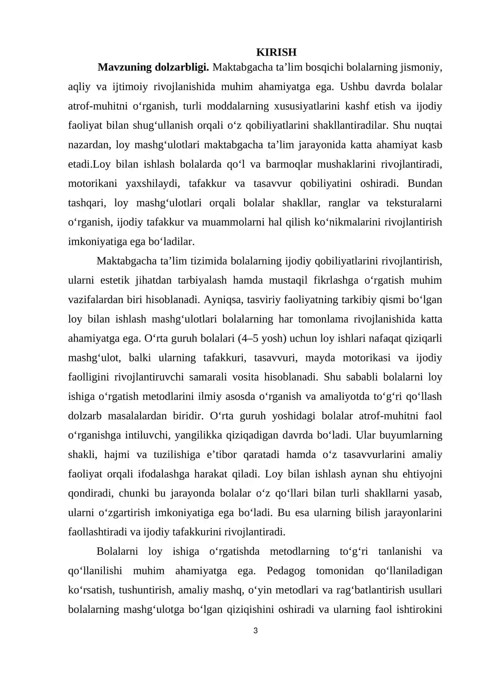 TASVIRIY FAOLIYATGA O‘RGATISH METODIKASI 3