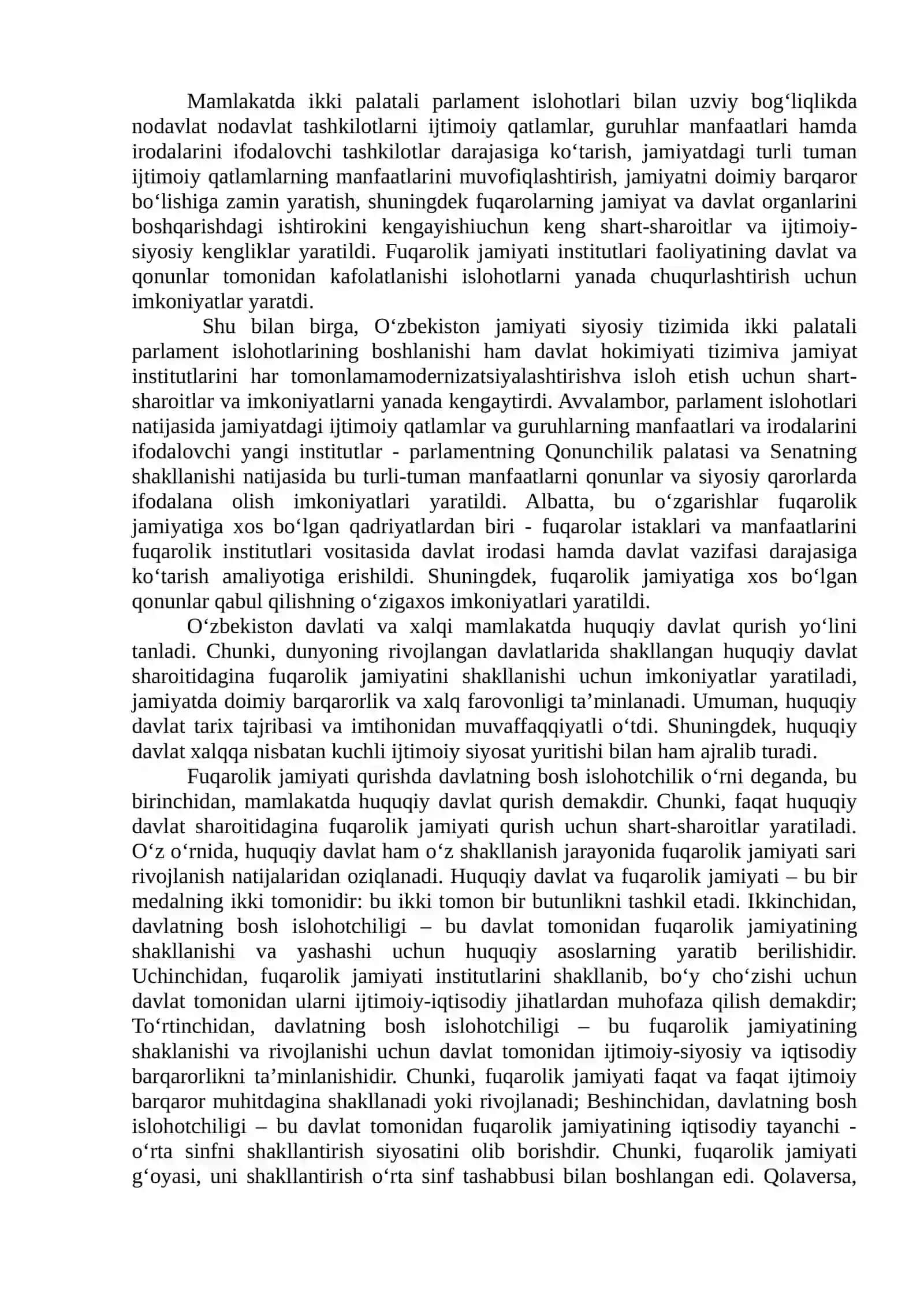 O‘zbekistonda demokratik, fuqarolik jamiyati asoslarining shakllanishi 3
