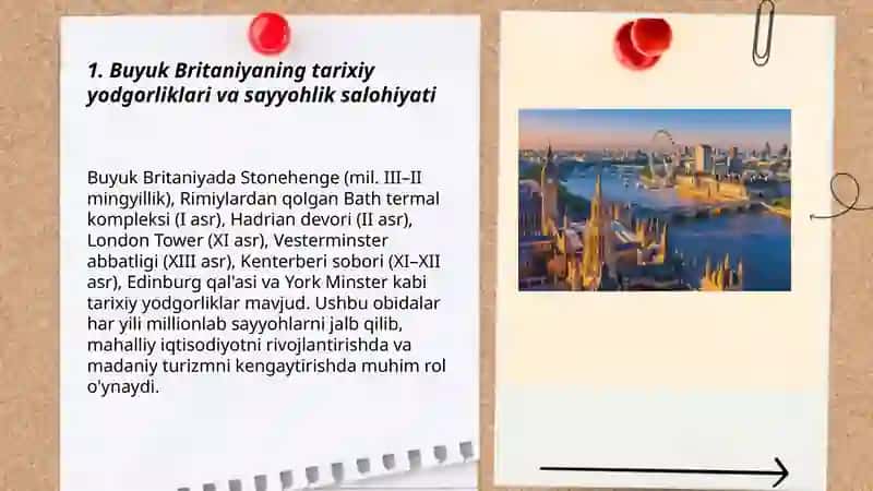 Buyuk Britaniya turizm salohiyati 3