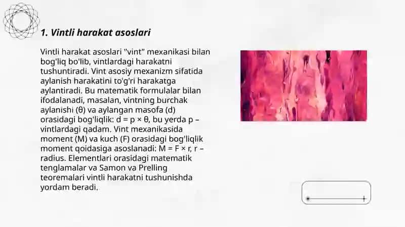 Moddiy nuqtaning vint harakati 3