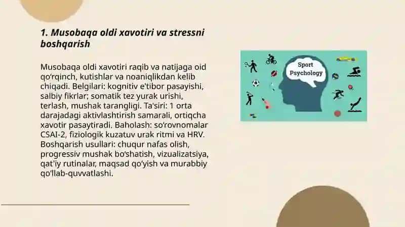 Sport musobaqalarining psixologik xususiyatlari 3