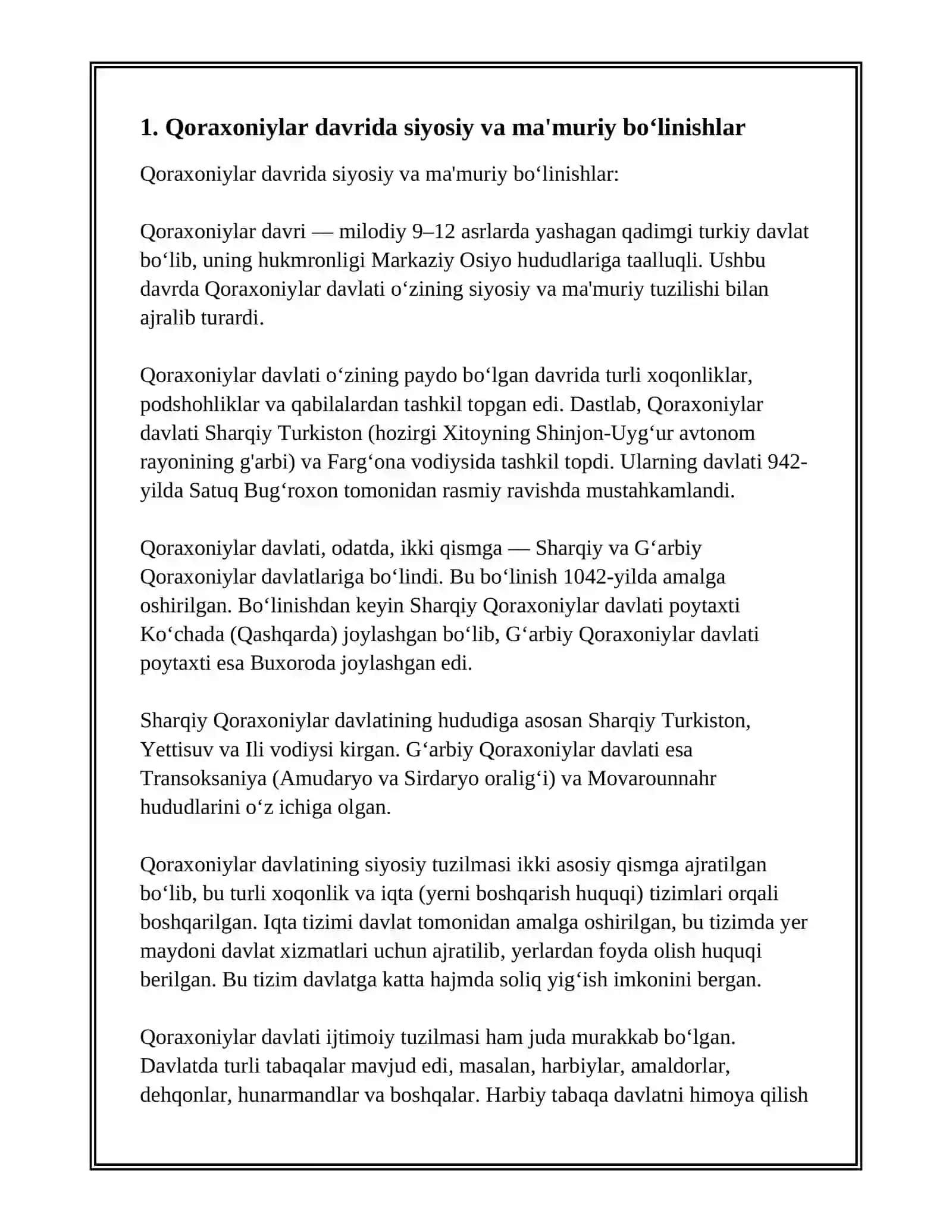 QORAXONIYLAR, GʻAZNAVIYLAR VA SALJUQIYLAR DAVRI TARIXIY GEOGRAFIYASI 3