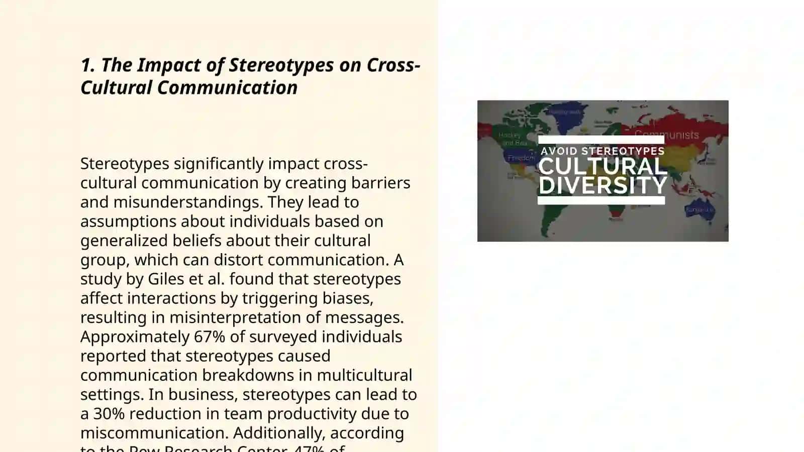 Extralinguistic issues in cross-cultural communication: Stereotypes 3