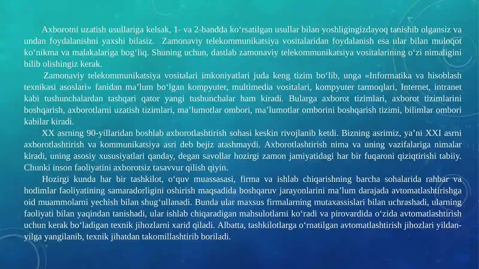BOSHLANG‘ICH SINFLARDA AXBOROTTEXNOLOGIYASI 3