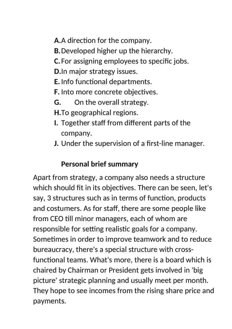Company structure 3