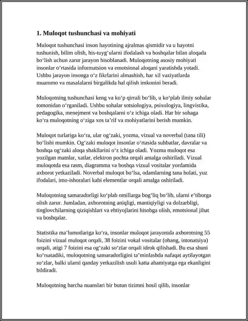 MULOQOT HAQIDA TUSHUNCHA 3