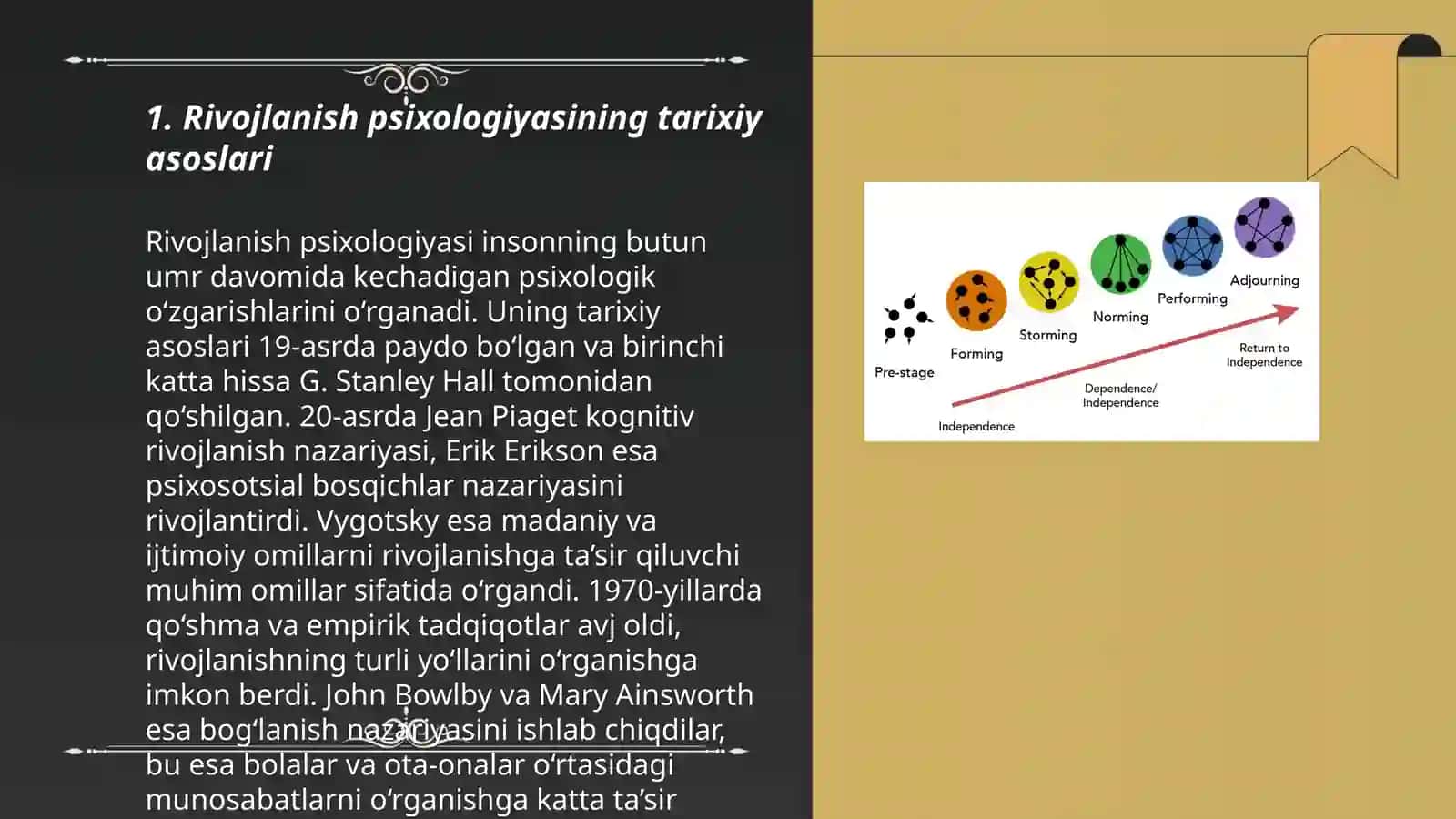 Rivojlanish psixologiyasi fanining shakllanish bosqichlari 3