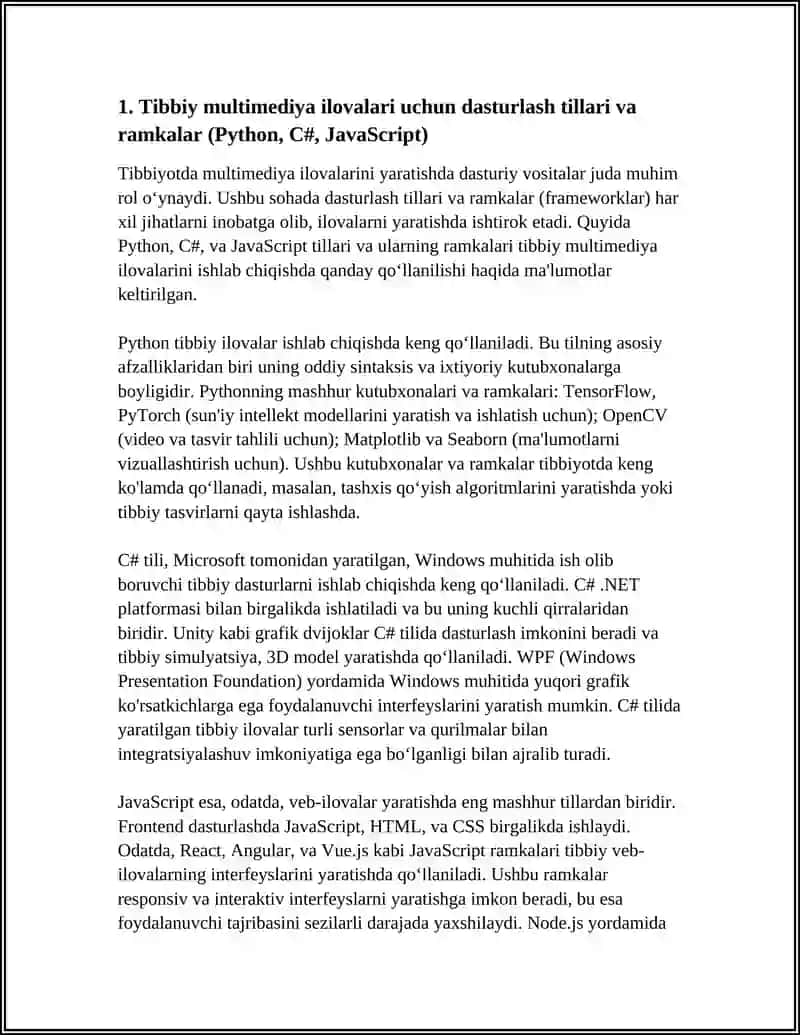 Tibbiyotda Multimediya Ilovalarini Yaratishda Dasturiy Vositalar 3
