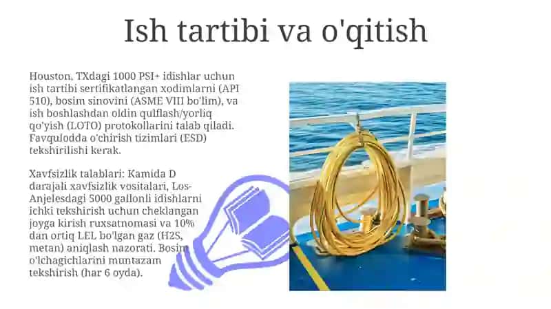 Катта энергия ва босим остидаги идишларни ишлатганда хавфсизлик талаблари 3