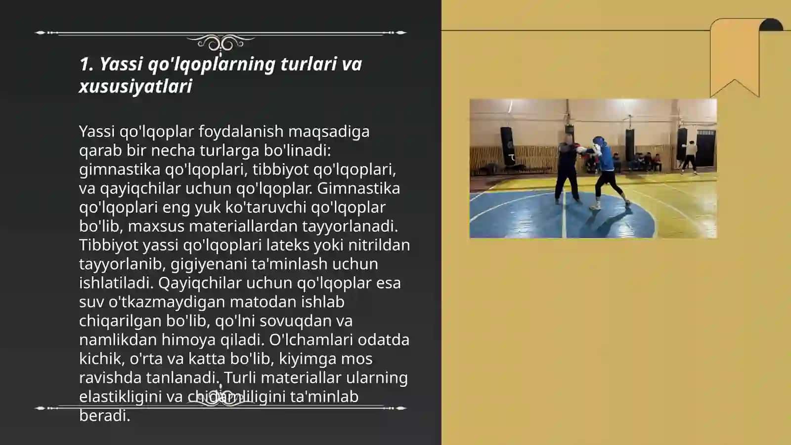 Yassi qo'lqopda sportchi bilan boks zarbalari bajarish 3
