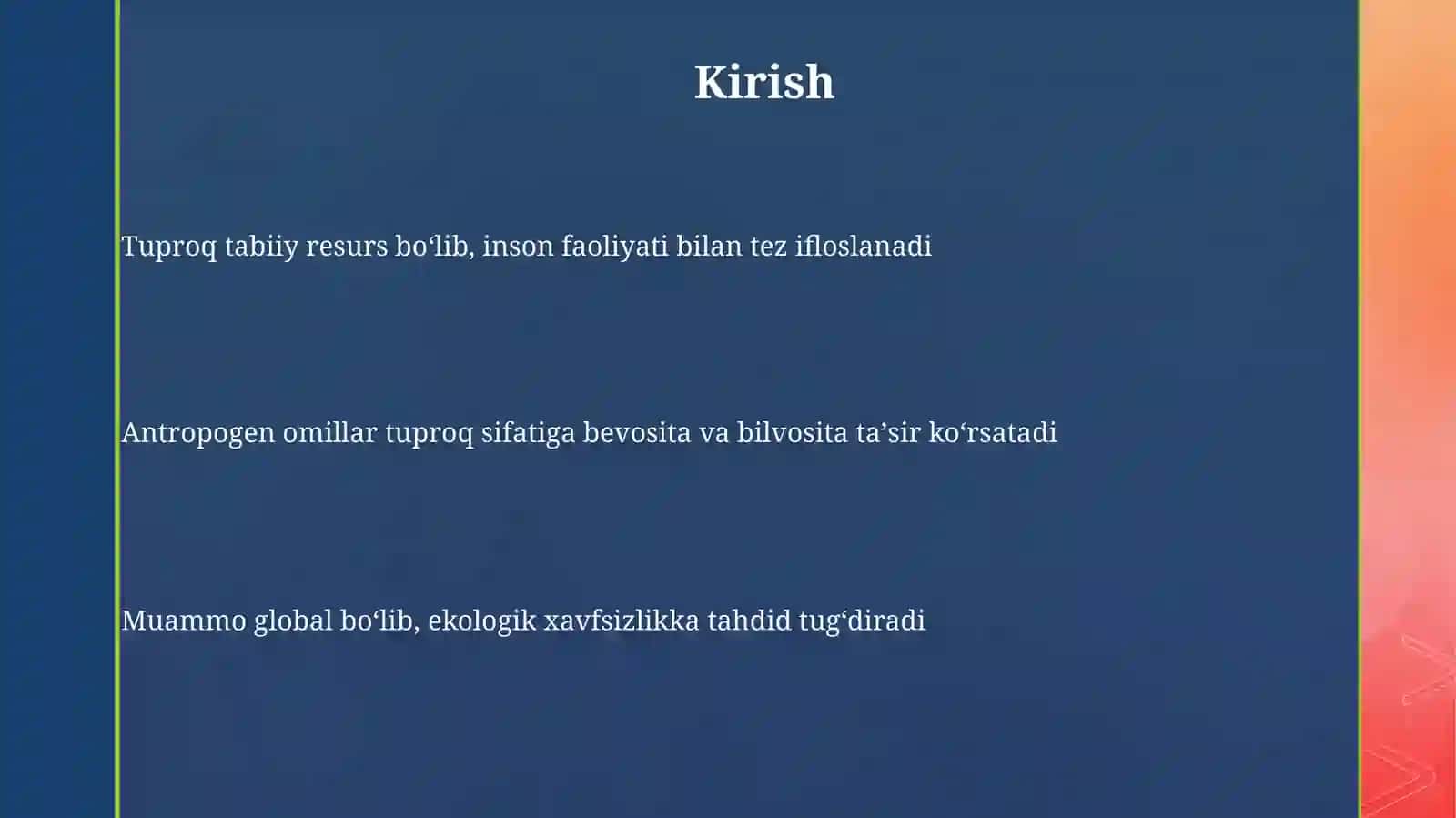 Hududlarda tuproq ifloslanishiga antropogen omilning taʼsiri 3