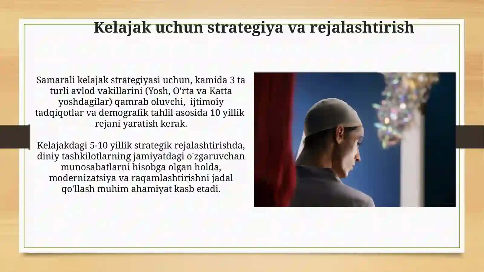 Diniy tashkilotlarning zamonaviy dunyoviy me'yorlarga moslashuvini ahamiyati 3