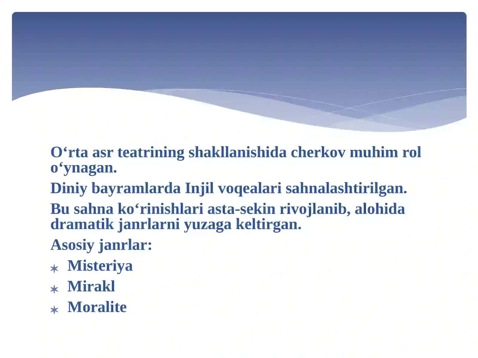 O‘rtaasrdramasinings yujetlari va “Injil” rivoyatlari 3