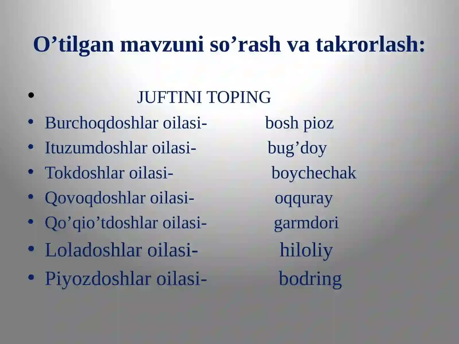 YERDAO’SIMLIKLAR DUNYOSINING RIVOJLANISHI 3