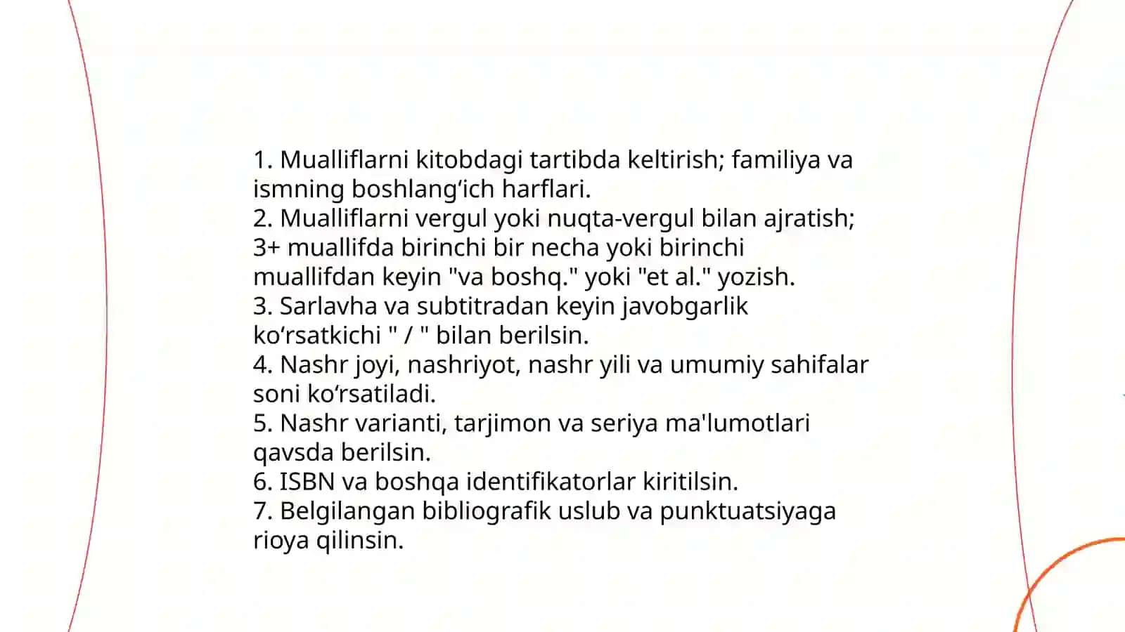 KO'P MUALLIFLI HUJJATLARNI BIBLIOGRAFIK TAVSIFLASH 3