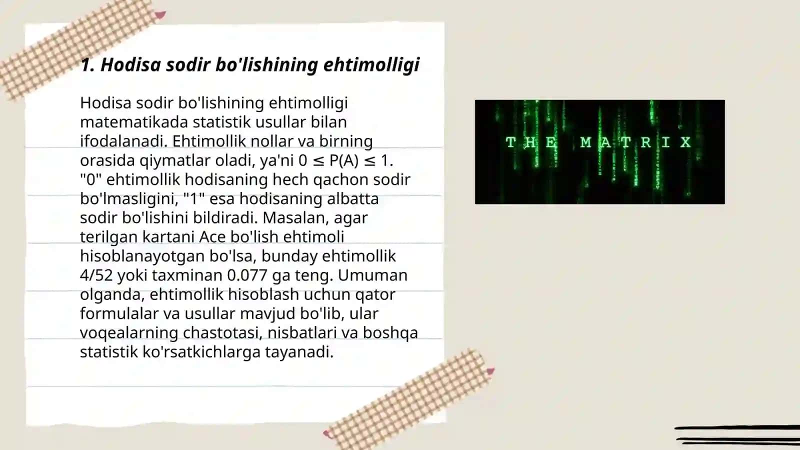 Incidentlik matrica 3