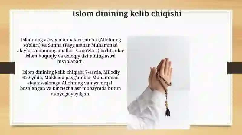 Islomiy dinlar 3