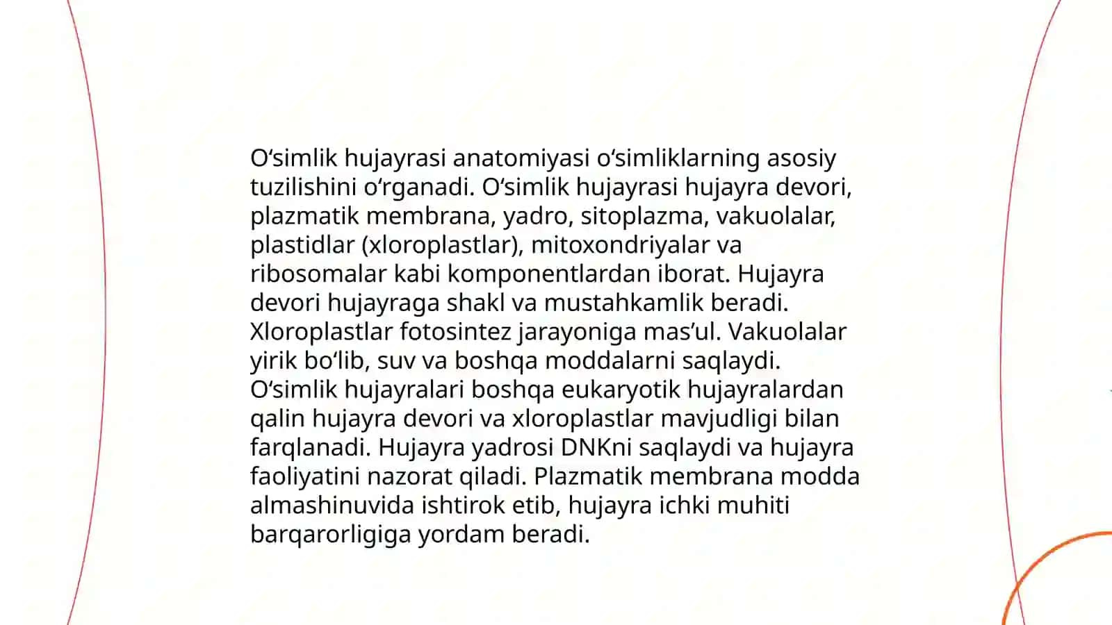 O‘simliklar anatomiyasi va fiziologiyasi 3
