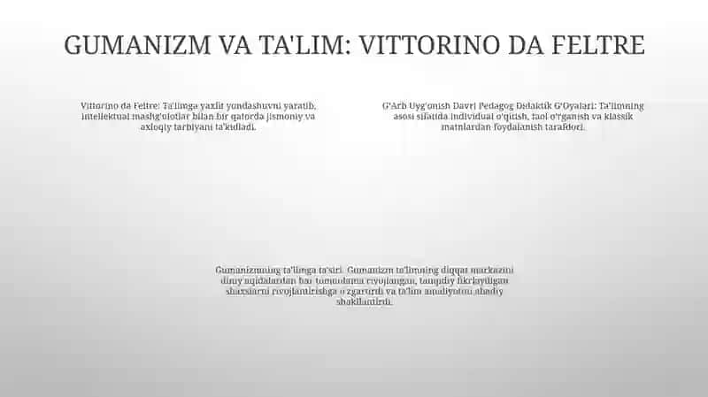GʻArb UygʻOnish Davri Pedagogikasi Namoyondalarining Didaktik GʻOyalari 3