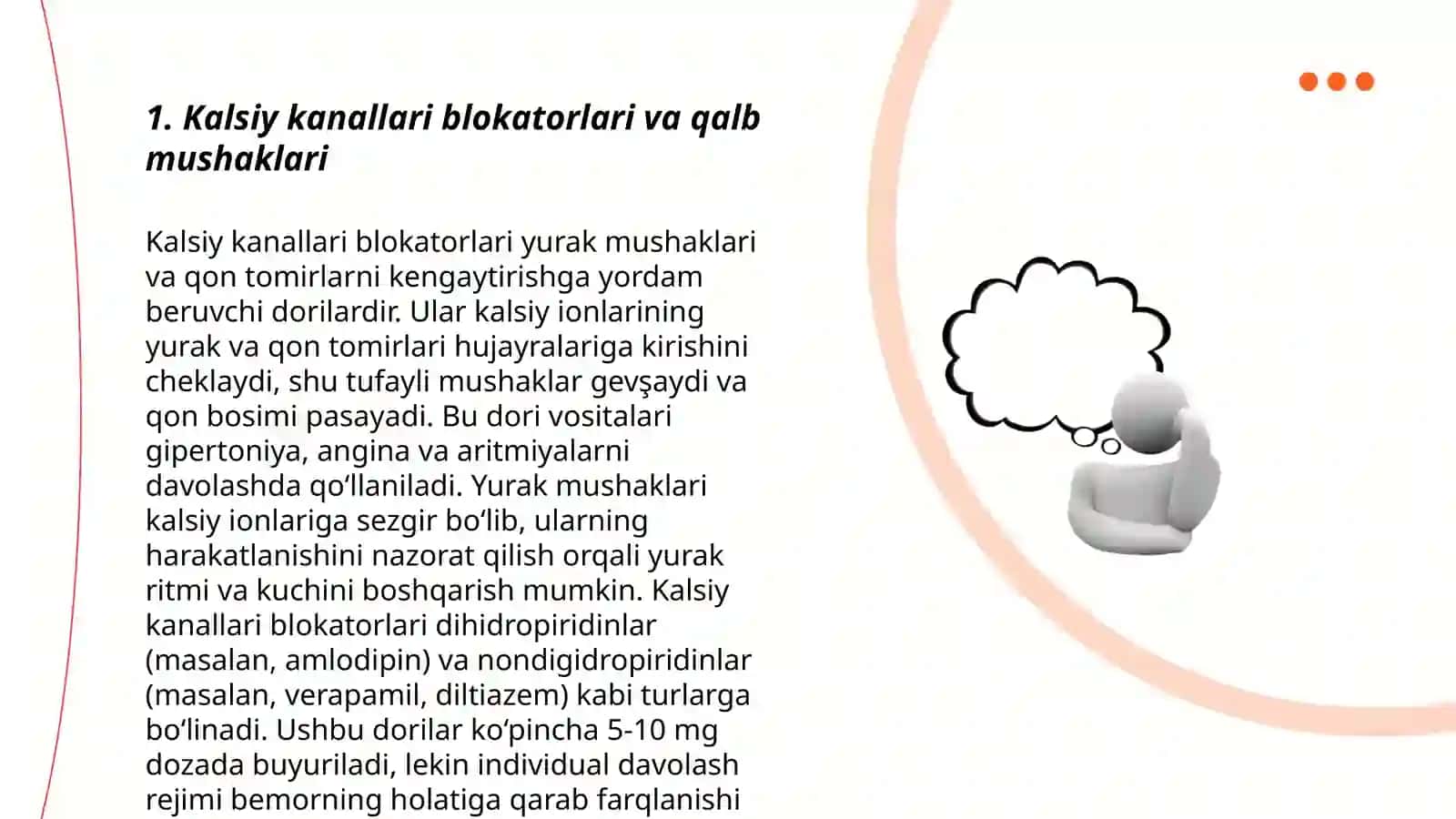 Kalsiy kanali blokatorlarning antianginal ta'siri mexanizmi 3