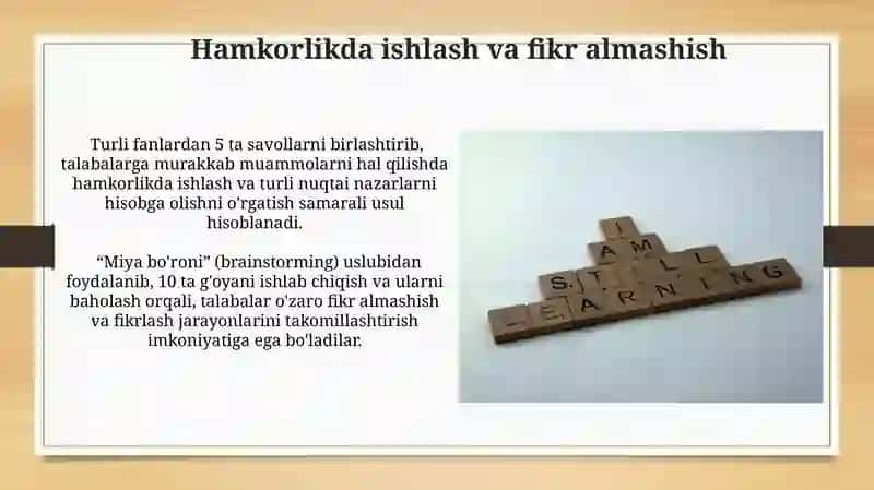 Boʻlajak oʻqituvchilarni tayyorlashda mustaqil va erkin fikirlash qobiliyatini rivojlantirish 3