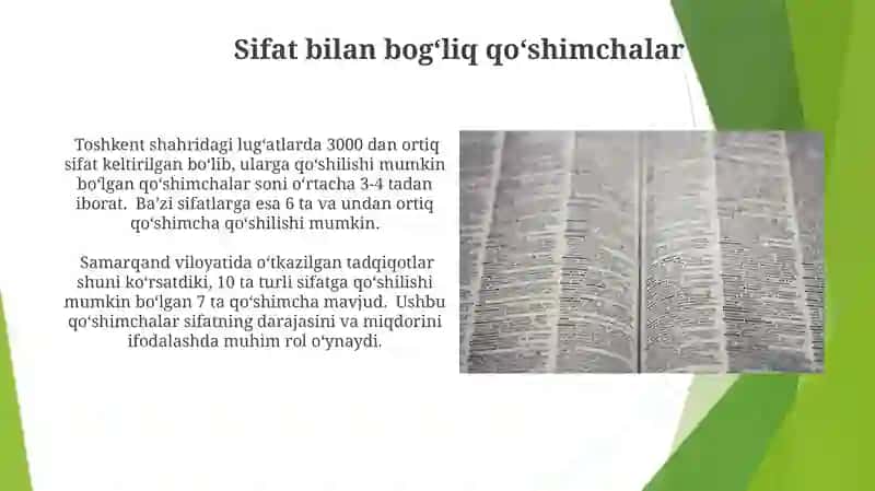 Sifat turlari 3